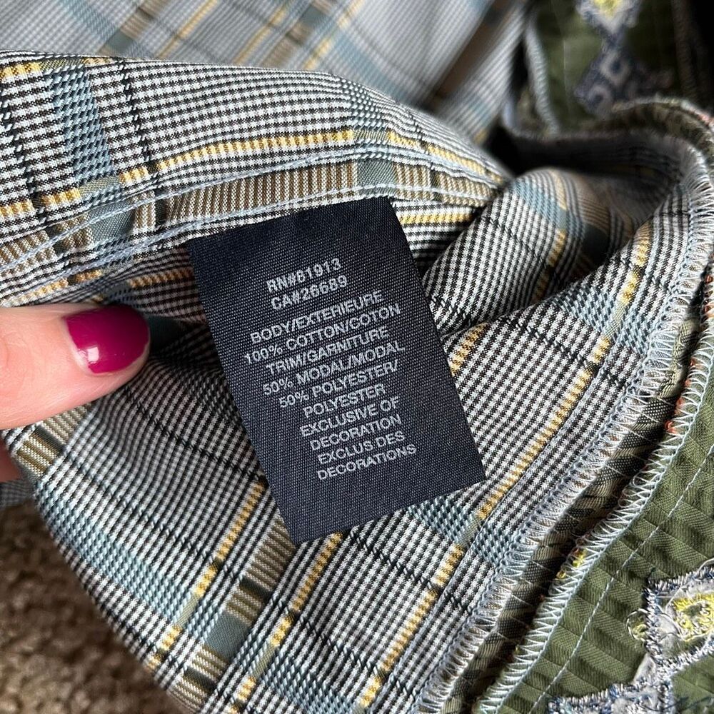 Robert Graham Patchwork Panel Button-Down Shirt –… - image 9